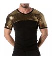 T-Shirt Herren Glitzer Gold – Komfort mit langlebigen Pailletten | TOF Paris