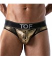 Jockbrief mit Glitzereffekt und komfortabler Fronttasche - Gold | TOF