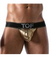 Stringless Thong mit Glitzer-Beutel & Push-up-Effekt - Gold | TOF