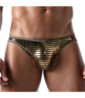 Bikini Briefs mit Glitzer & weichem Baumwoll-Futter – Gold | TOF