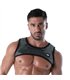 Herren Harness mit 3D Mesh & Reißverschlusstaschen – silber | TOF Paris