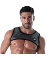 Herren Harness mit 3D Mesh & Reißverschlusstaschen – silber | TOF Paris