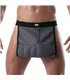 Herrenschürze 3D Mesh Grau – sexy, elastisch & mit Mini-Taschen | TOF Paris