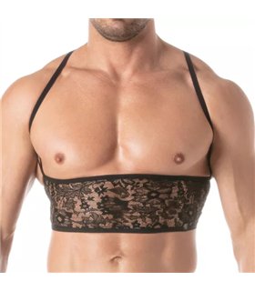 Lace Bustier Herren – Verstellbar, Elegant & Vielseitig in Schwarz | TOF Paris