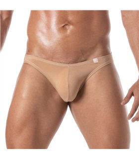 Mini Slip Beige – Bi-Stretch Baumwolle, leichter Sitz & Komfort | TOF Paris