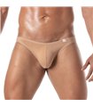 Mini Slip Beige – Bi-Stretch Baumwolle, leichter Sitz & Komfort | TOF Paris