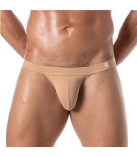 Herren Tanga Beige – Unsichtbar & Komfortabel mit High-Cut Design | TOF Paris