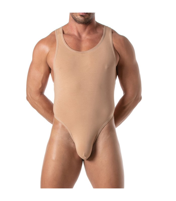 Bodythong Herren beige – Körperbetont & atmungsaktiv, maximaler Komfort | TOF Paris