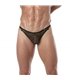 Herren Tanga Netzstoff – atmungsaktiv, verführerisch & komfortabel, Schwarz | TOF Paris