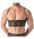 Bustier Herren Fishnet Mesh – Verstellbar & Atmungsaktiv, Schwarz | TOF Paris