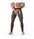 Fishnet Leggings Chaps – Transparenter Look mit Low-Rise Taille, Schwarz | TOF Paris