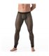 Leggings Herren Mesh – Transparente Netz-Optik mit Fronttasche, Schwarz | TOF Paris
