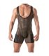 Wrestling Body Herren Mesh-Body mit elastischem Komfort in Schwarz | TOF Paris