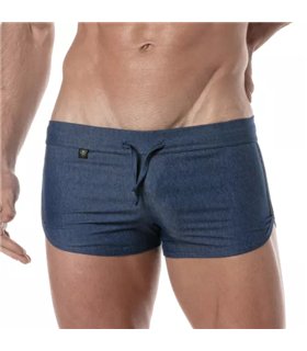 Herren Shorts Retro Denim Blau – Ultra leicht & verstellbar | TOF Paris