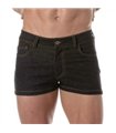 Herren Mini Shorts – Eng geschnitten, Stretch Denim, urbaner Look, Schwarz | TOF Paris