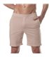 Herren Shorts Bamboo mit Reißverschlusstaschen – weich & atmungsaktiv, Beige | TOF Paris