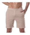 Herren Shorts Bamboo mit Reißverschlusstaschen – weich & atmungsaktiv, Beige | TOF Paris