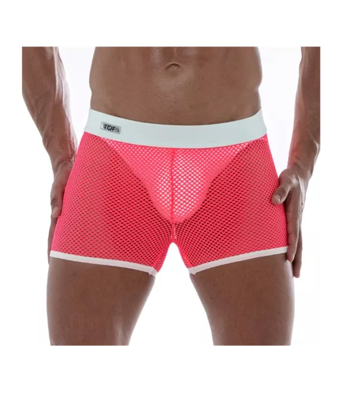 Mesh Shorts Pink – Neonfarben, atmungsaktiv & stylisch | TOF Paris
