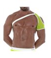 Schulter-Harness Gelb – Neon Mesh, atmungsaktiv & stylisch | TOF Paris