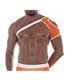 Schulter-Harness Orange mit Neon-Mesh – auffälliger Clubstyle | TOF Paris