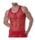 Tank Top Herren Mesh Rot – Atmungsaktiv & Clubwear-Style | TOF Paris