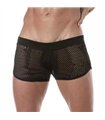 Männer Mini Shorts – Transparenter Mesh, atmungsaktiv & sexy, Schwarz | TOF Paris