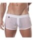 Herren Mini Shorts Weiß – Atmungsaktive Mesh Shorts mit Retro-Style | TOF Paris