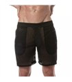 Herren Long Shorts Transparent Mesh – Leicht & Atmungsaktiv schwarz | TOF Paris