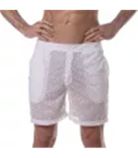 Herren Long Shorts Transparent Weiß – Leicht & Atmungsaktiv | TOF Paris