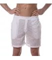 Herren Long Shorts Transparent Weiß – Leicht & Atmungsaktiv | TOF Paris