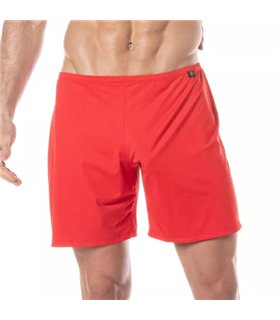 Herrenshorts Exhib It – Atmungsaktiv, elastisch & schnelltrocknend, Rot | TOF Paris