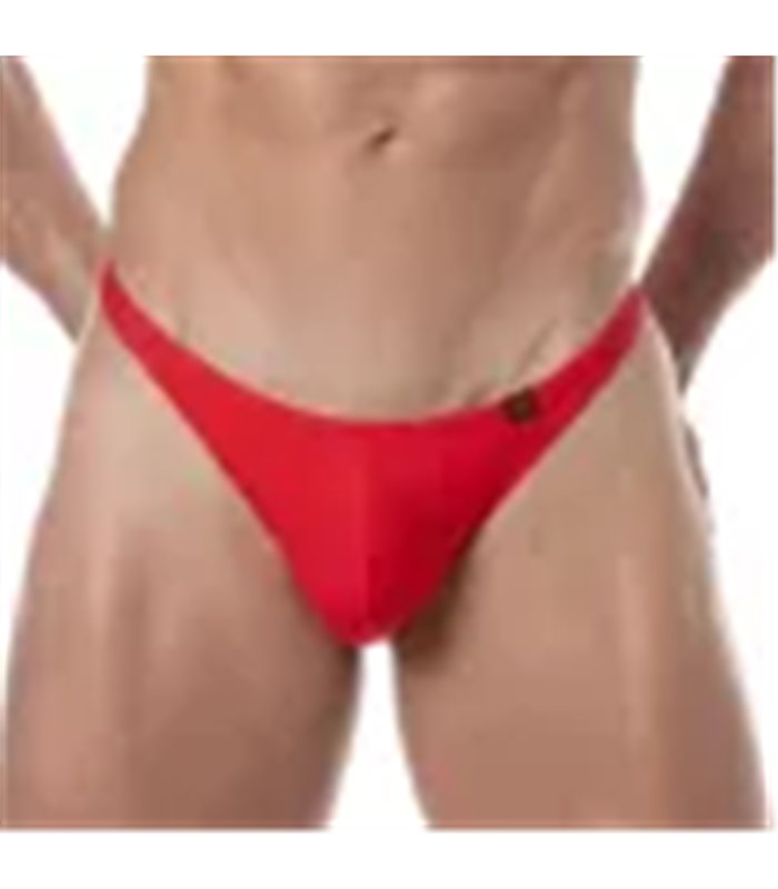 Schwimm-String Rot – Slim Fit, Komfort & Eleganz mit Designer-Logo | TOF Paris