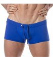 Badeshorts Slim-Fit Royal Blau – Komfort & Eleganz mit Logo | TOF Paris