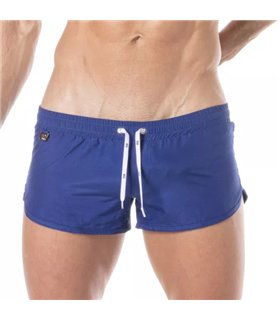 Mini Badeshorts Royal Blau – Slim Fit mit seitlichem Schlitz | TOF Paris