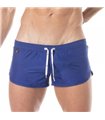 Mini Badeshorts Royal Blau – Slim Fit mit seitlichem Schlitz | TOF Paris