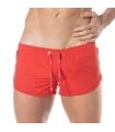 Mini Swim Shorts Rot – Slim Fit mit seitlichem Schlitz & Rückentasche | TOF Paris