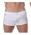 Mini Badeshorts Weiß – Slim Fit mit praktischem Rückentaschen-Design | TOF Paris