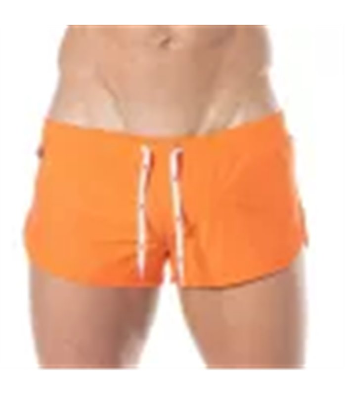Mini Swim Shorts Orange – Slim Fit mit praktischem Rückentasche | TOF Paris