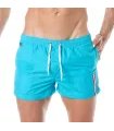 Badeshorts – Eleganter Mid-Thigh Schnitt mit schnelltrocknendem Stoff, Türkis | TOF Paris