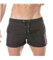 Badeshorts Herren – Schnelltrocknend, mit Taschen & sportlichem Schnitt, Schwarz | TOF Paris