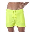 Neon Long Shorts Gelb – Leuchtende Badehose mit Reißverschlusstaschen | TOF Paris