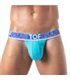 Stringless Herren-String mit Komfort-Beutel und Jacquard-Bund, Türkis | TOF Paris