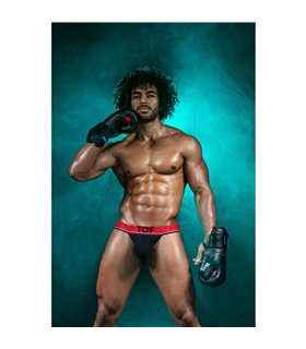 Stringless Thong mit weichem Baumwoll-Slip und XXL-Effekt, Schwarz | TOF Paris