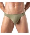 Herren String Khaki – Weicher Bi-Stretch, Slim Fit Bund | TOF Paris