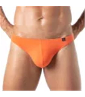 Herren String Orange mit weichem Baumwoll-Stretch & schlankem Bund | TOF Paris