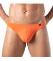 Herren String Orange mit weichem Baumwoll-Stretch & schlankem Bund | TOF Paris