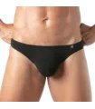 Herren Thong Cotton Bi-Stretch mit Komfort-Beutel Schwarz | TOF Paris Herren Thong Cotton Bi-Stretch mit Komfort-Beutel Schwarz | TOF Paris
