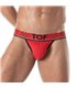 Jockstrap mit weichem Bi-Stretch Baumwollstoff & Jacquard-Bund, Rot | TOF Paris