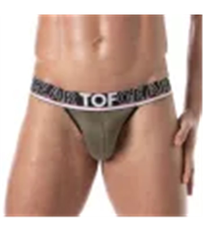 Jockstrap Khaki mit bi-stretch Baumwolle & flexiblem Bund | TOF Paris