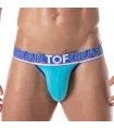 Jockstrap Türkis mit elastischem Jacquard-Bund & Bi-Stretch Cotton | TOF Paris